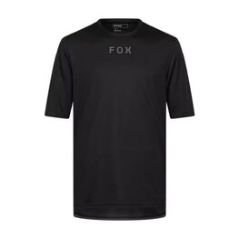 FOX Kurzarm Fahrradtrikot - RANGER WORDMARK - Schwarz