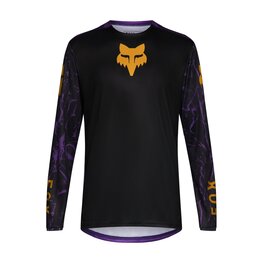 FOX Langarm Fahrradtrikot für den Sommer - RANGER IMAGE PRINT LS - Schwarz/Lila