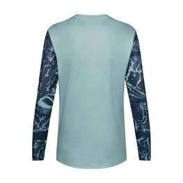 FOX Langarm Fahrradtrikot für den Sommer - RANGER IMAGE PRINT LS - Blau/Hellblau