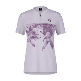 SCOTT Kurzarm Fahrradtrikot - TRAIL FLOW ZIP SS W - Lila