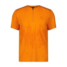 SCOTT Kurzarm Fahrradtrikot - TRAIL FLOW ZIP W - Orange