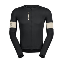 SCOTT Langarm Fahrradtrikot für den Sommer - ENDURANCE PRO - Schwarz/Weiß