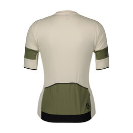 SCOTT Kurzarm Fahrradtrikot - ENDURANCE PRO W - Beige/Grün