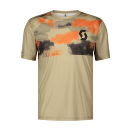 SCOTT Kurzarm Fahrradtrikot - TRAIL VERTIC - Beige