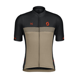 SCOTT Kurzarm Fahrradtrikot - RC TEAM - Beige/Blau