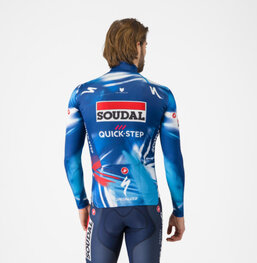 CASTELLI Langarm Fahrradtrikot für den Winter - PRO THERMAL QUICK STEP 2025 - Blau/Rot