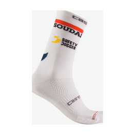 CASTELLI Klassische Fahrradsocken - ROSSO CORSA PRO 18 QUICK STEP 2025 - Weiß