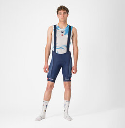 CASTELLI Kurze Fahrradhose mit Trägern - COMPETIZIONE 2 QUICK STEP 2025 - Blau
