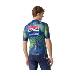 CASTELLI Kurzarm Fahrradtrikot - COMPETIZIONE 4 TEAM SOUDAL QUICK-STEP 2026 - Blau/Grün