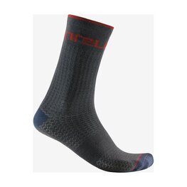 CASTELLI Klassische Fahrradsocken - DISTANZA 20 - Grau