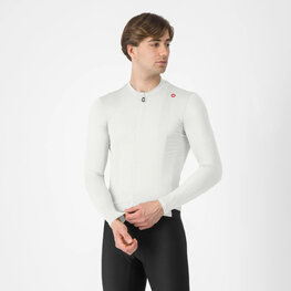 CASTELLI Langarm Fahrradtrikot für den Sommer - ESPRESSO - Weiß