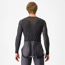 CASTELLI Langarm Fahrrad-Shirt - MERINO - Grau