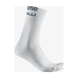 CASTELLI Klassische Fahrradsocken - BANDITO MERINO 18 - Weiß