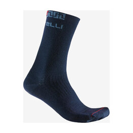 CASTELLI Klassische Fahrradsocken - BANDITO MERINO 18 - Blau