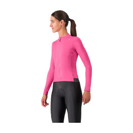 CASTELLI Langarm Fahrradtrikot für den Winter - ESPRESSO THERMAL W - Rosa