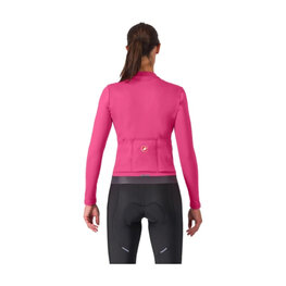 CASTELLI Langarm Fahrradtrikot für den Winter - ESPRESSO THERMAL W - Rosa