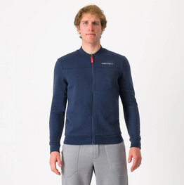 CASTELLI Kapuzenpullover - CLASSICO TRACK - Blau
