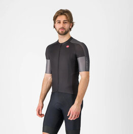 CASTELLI Kurzarm Fahrradtrikot - ENTRATA 6 - Anthrazit