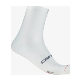 CASTELLI Klassische Fahrradsocken - ESPRESSO 12 - Weiß