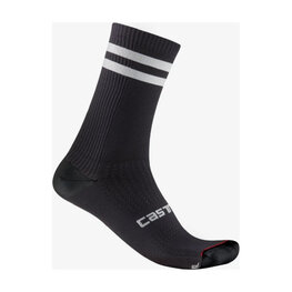CASTELLI Klassische Fahrradsocken - ORIGINALE 18 - Schwarz/Weiß