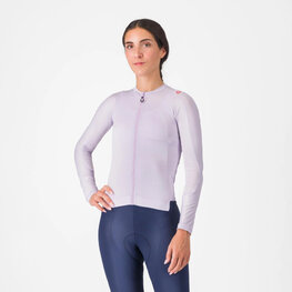 CASTELLI Langarm Fahrradtrikot für den Sommer - ESPRESSO - Lila
