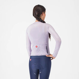 CASTELLI Langarm Fahrradtrikot für den Sommer - ESPRESSO - Lila