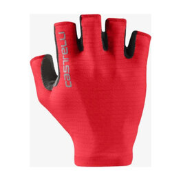 CASTELLI Fingerlose Fahrradhandschuhe - ESPRESSO - Rot