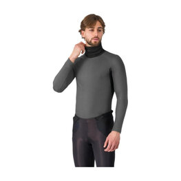 CASTELLI Langarm Fahrrad-Shirt - FLANDERS 2 HIGH NECK - Grau