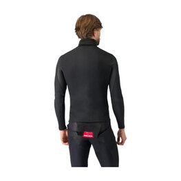 CASTELLI Langarm Fahrrad-Shirt - FLANDERS 2 HIGH NECK - Schwarz