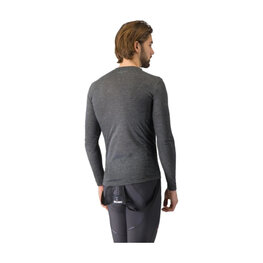 CASTELLI Langarm Fahrrad-Shirt - MEDIO BASE LAYER - Grau