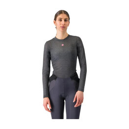 CASTELLI Langarm Fahrrad-Shirt - MEDIO BASE LAYER W - Grau