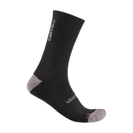 CASTELLI Klassische Fahrradsocken - VENTI SOFT MERINO - Schwarz