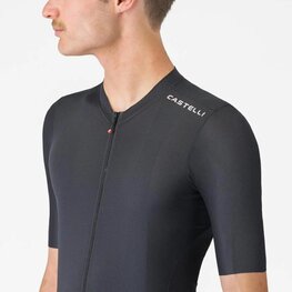 CASTELLI Kurzarm Fahrradtrikot - ESPRESSO 2 - Schwarz
