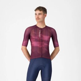 CASTELLI Kurzarm Fahrradtrikot - CLIMBER'S A/C - bordeaux