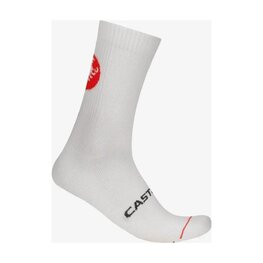 CASTELLI Klassische Fahrradsocken - ENTRATA 18 - Weiß