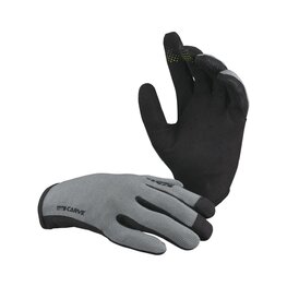 IXS Langfinger-Fahrradhandschuhe - CARVE - Grau/Schwarz