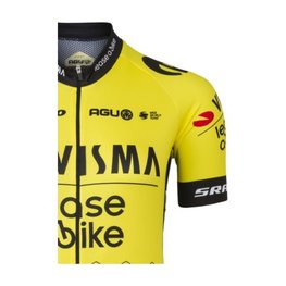 AGU Kurzarm Fahrradtrikot - REPLICA VISMA | LEASE A BIKE W 2024 - Gelb/Schwarz