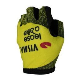 RAPIDGEAR Fingerlose Fahrradhandschuhe - VISMA TDF25 REPLICA GLOVES - Gelb/Schwarz