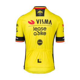 RAPIDGEAR Kurzarm Fahrradtrikot - TEAM VISMA BELGIUM CHAMPION 2025 - Gelb