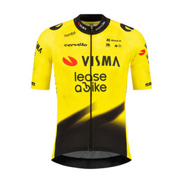 RAPIDGEAR Kurzarm Fahrradtrikot - REPLICA VISMA 2026 - Gelb/Schwarz