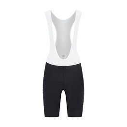 RAPIDGEAR Kurze Fahrradhose mit Trägern - REPLICA VISMA 2026 - Schwarz/Weiß