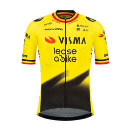 RAPIDGEAR Kurzarm Fahrradtrikot - REPLICA VISMA 2026 FORMER BELGIAN CHAMPION - Gelb/Schwarz
