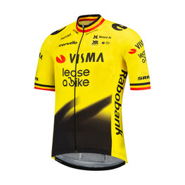 RAPIDGEAR Kurzarm Fahrradtrikot - REPLICA VISMA 2026 FORMER BELGIAN CHAMPION - Gelb/Schwarz