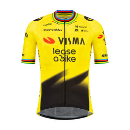 RAPIDGEAR Kurzarm Fahrradtrikot - REPLICA VISMA 2026 FORMER WORLD CHAMPION - Gelb/Schwarz