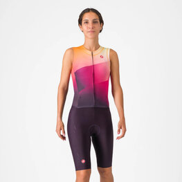 CASTELLI Fahrrad-Unteranzug - FREE SANREMO 3 - Rosa/bordeaux