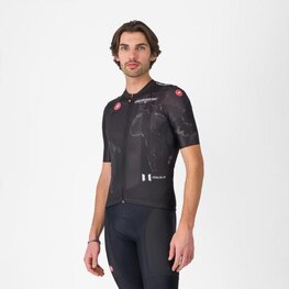CASTELLI Kurzarm Fahrradtrikot - GIRO 108 COMPETIZIONE 3 - Schwarz