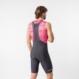 CASTELLI Kurze Fahrradhose mit Trägern - GIRO TROFEO 2 - Grau