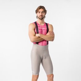 CASTELLI Kurze Fahrradhose mit Trägern - GIRO TROFEO 2 - Beige