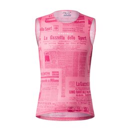 CASTELLI Ärmelloses Fahrrad-Shirt - GAZZETTA DELLO SPORT - Rosa