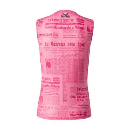 CASTELLI Ärmelloses Fahrrad-Shirt - GAZZETTA DELLO SPORT - Rosa